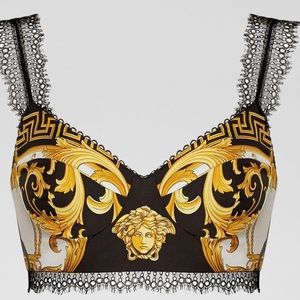 COPY - Versace Silk Bralette Top